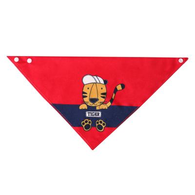 中国 Adjustable Polyester Rib Fabric Triangular Organic Cotton For Baby Bandana Drool Bibs 販売のため