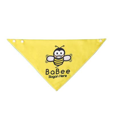 China Triangular Newborn Cotton Bibs , Washable Organic Newborn Bandana Bibs for sale