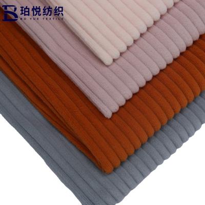 중국 220G Polyester Velvet Corduroy Fabric Anti Pill For Garment Customized Color 판매용