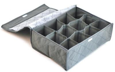 China PP Non Woven Clothes Storage Boxes / Underwear Storage Organizer 12 Compartment for sale