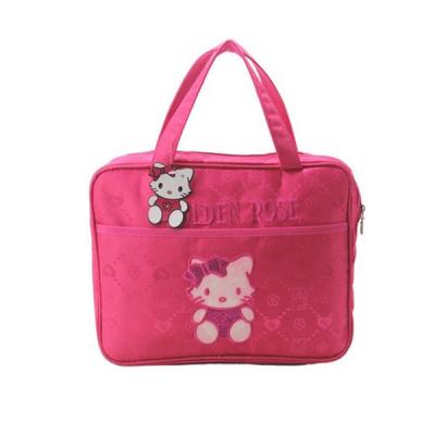 China Rose Small Laptop oxford Briefcase Ladies Computer Bags with Carton Design for sale