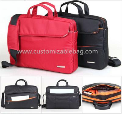 China Red Ladies Oxford Briefcase 14 Inch Laptop Bags for Business / Documents for sale