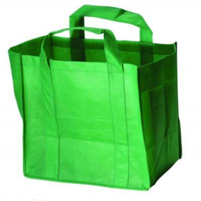 China Custom Printed Promotional Carrier Bags Shopping Totes in Green /, Purple / White for sale