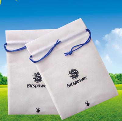 China Promotional Drawstring Bags Soft-Loop Handle Style Silk-Screen Printing for sale