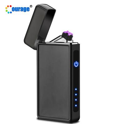 China Electronic Single Size Printing Electric Lighter USB Rechargeable Touch Control Sublimation Lighter for sale