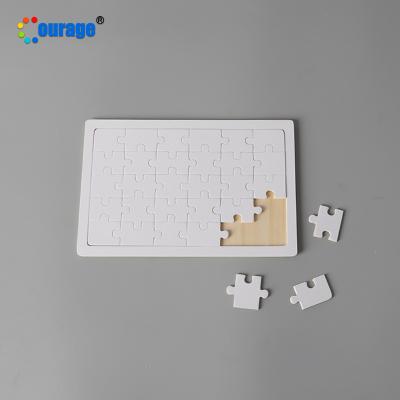 China DIY TOY DIY A5 Size Printing Puzzle Custom Sublimation Wood Puzzle for sale