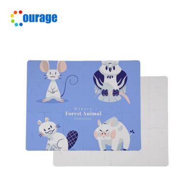 China DIY TOY 30 Tables Customized A4 Sublimation Blank Puzzle For Kids for sale