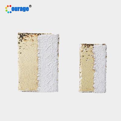 China Gold Glitter Sublimation Magnetic Transfer Printing A5 A6 Notebook Paper for sale