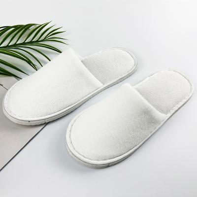 China Customization Women's Disposable Wholesale Logo Hotel Comfortable High Quality Velvet Slippers For Hotel Amenities for sale