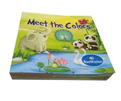 China Children reading talking pen english book for kids cognize color 18.5cm*17cm for sale