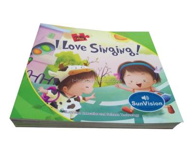 China English song book with talking touch pen for 3-6 years old children 18.5cm*17cm for sale