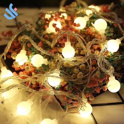 China Plastic+metal YF-Y10307 LED String Lamp 10m 100 LED Round Ball Light Christmas Halloween Decoration Waterproof Wedding Light Led String Light for sale