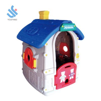 China YF-9006 China Supplier Plastic Outdoor Indoor Kindergarten Playground HDPE Castle Mushroom Cubby House Plastic Playhouse For Kids for sale