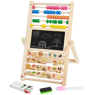 China Portable Hot Selling YF-M209 Popular Multifunctional Wooden Bear Drawing Board Magnetic Wooden Toys for sale