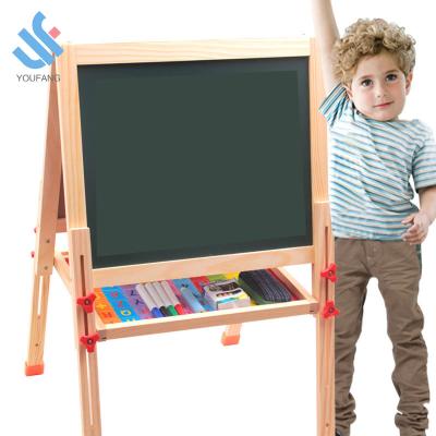 China YF-X3006 Portable Adjustable Wooden Magnetic Erasable Wooden Tray Kids Whiteboard Storage Board Toy Magnetic Drawing Board for sale