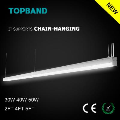 China Alluminum 5ft 1.5m Waterfall 50W LED Linears CE Rohs Linkable Supermarket Desk Lighting Dimmable for sale