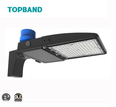 China ROADSTAR LED Area Light ETL DLC Solar Photocell Microwave PIR Street Light IK10 300W Premium Listed Optional Flicker Free DC for sale