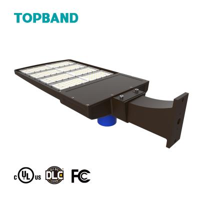 China Warehouse 150w LED Shoebox Lighting Led Parking Lot Lighting DLC ​​High Brightness Module Street Led Light for sale