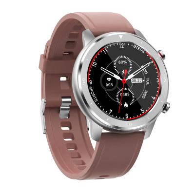 China Full Touch Screen Smartwatch Contact Wearfit Heart Rate Monitor Round Fitness Sport Smart Watch DT78 with Multi Strap for sale