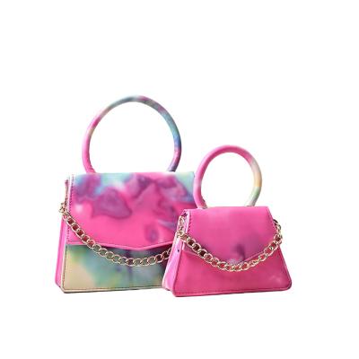 China 2021 Latest Fashion Wholesale Popular Handbags Cross - Body Bags Luxury Tie Dye Bags Purses For Female Purse for sale