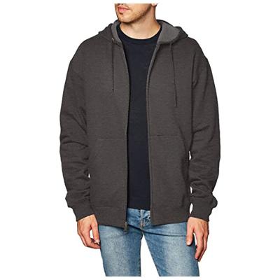 China 80% cotton 20% polyester breathable full weight long sleeve wool imported medium zipper hoodie for men for sale