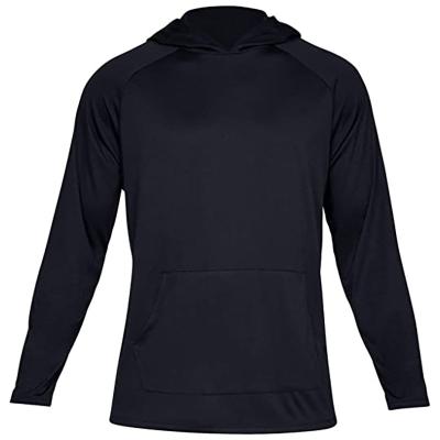 China 100% Customized Breathable Lightweight Smooth Quick Dry Fabric Polyester Long Sleeve Hoodie For Men for sale