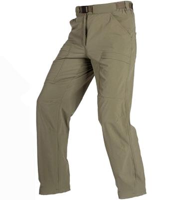 China Wholesale Custom Breathable Men's Outdoor Fishing Cargo Hiking Pants Light Weight Waterproof Quick Dry Tactical Pants Nylon Spandex Trousers for sale