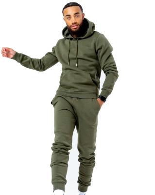 China Solid Color Thermal Affordable Casual Updraft Embroidery 2 Piece Set Pullover Sports Sweatsuit Jogging Hooded Tracksuit For Men for sale