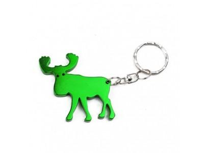 China Animal Aluminum Wild Boar Keychain Cheap promotion gift, anodized color Saxophone shape keychain bottle opener for sale