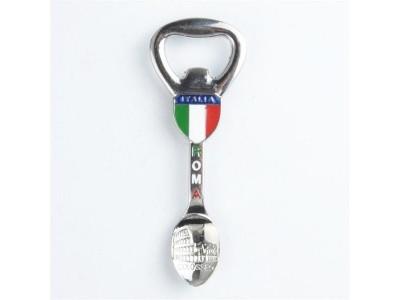 China Custom Tourism Italy Tea Spoon Shape Bottle Opener,Creative design customized Italy tourism tea spoon shape beer bottle for sale