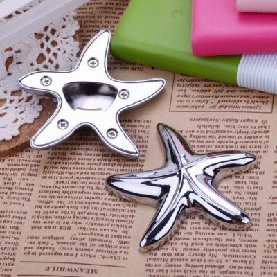 China Cool die casting innovative wedding favor starfish beer bottle opener, nickle plating for sale