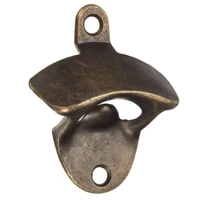 China Unique Design Die Casting Zinc Alloy Blank EngraveLogo Antique Bronze Bar Horse Wall-mounted Beer Bottle Opener for sale