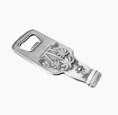 China Custom Promotion Tourism Souvenir Gift Metal Fridge Magnet Beer Bottle Opener, Antique Tin Plating for sale