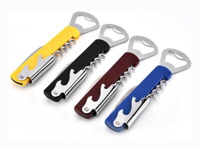 China 3 in 1 good quality stainless steel and plastic wine accessories wine cork screw, beer bottle opener, kitchen tool for sale