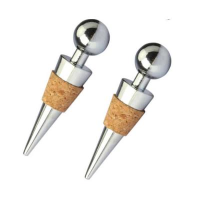 China Great promotion and wedding favor gift idea, wine accessories wine and champagne bottle stopper , chrome plating for sale