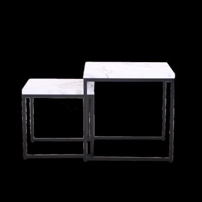 China Sofa Accent Side Set Living Room Convertible Modern Luxury White Furniture Coffee Table Marble Coffee Table End Table for sale