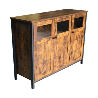 China Wholesale Industrial Wooden Environmental Friendly Glass Cabinet MDF TV Stand Home Furniture Kitchen Accessories Dining Room Cabinet for sale