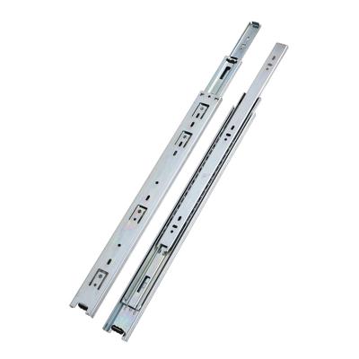 China 3 Fold+Full Extension Furniture Hardware Cabinet 45mm Full Extension Steel Ball Bearing Telescopic Stainless Steel Drawer Slide 3 Fold Slide for sale