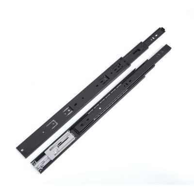 China 3 Fold+Full Extension 3 Full Fold Extension 45mm Steel Ball Bearing Channel Stainless Steel Telescopic Drawer Slide for sale