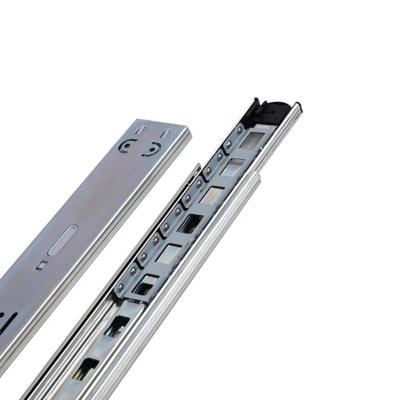 China High Quality 3 Fold+Full Extension 3 Fold Type Drawer Slide With 45mm Soft Close Push Ball Bearing Drawer Slide Open Rail for sale