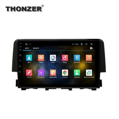 China Mirror Link Thonzer 9inch Car Radio DVD Player GPS Navigation For H onda C ivic 2016-2021 Android 10.0 With CANBUS BOX 2.5D Screen for sale