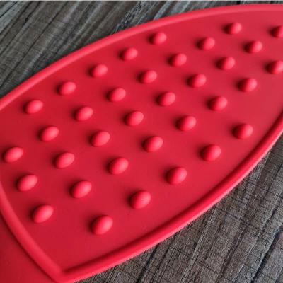 China Non-slip Stocked Iron Rest Pad Heat Resistant Pad Silicone Iron Mat For Ironing Board Wholesale Custom for sale