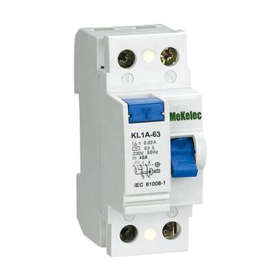 China MEKELEC Low Voltage Modular KL1-63 F362 Residual Current Circuit Breaker RCD/RCCB 6KA 6KA for sale