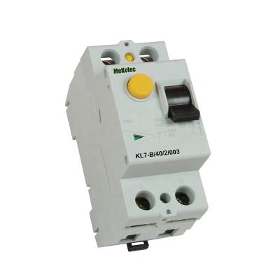 China MEKELEC Low Voltage Modular KL7-63-B F7  Residual Current Circuit Breaker Interruptor RCCB RCD 6KA 6KA for sale