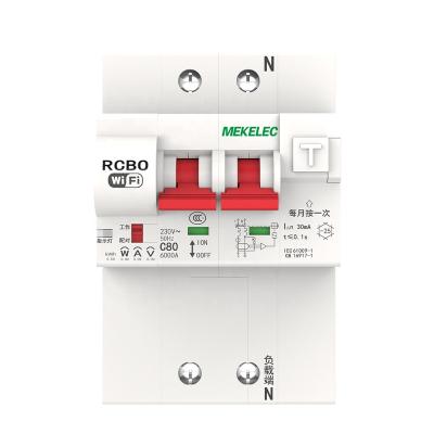 China MEKELEC Intelligent  Remote Control Distance Control WIFI RCBO With Metering Smart 10KA for sale