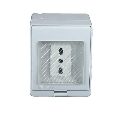 China ABS YRL-ITCL Surface Mounting Waterproof Enclosure Italian type Chilean type Switch Socket IP55 for sale