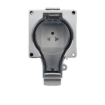 China PC+ABS Outdoor waterproof switch and socket American type IP66 for sale