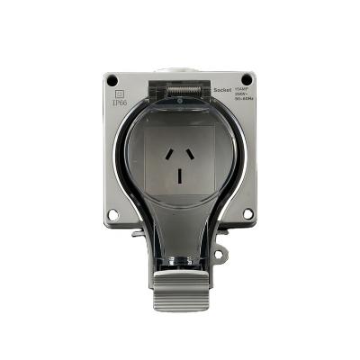 China PC+ABS Outdoor waterproof switch and socket Australian type IP66 for sale