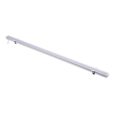 China Modern Led Tube Lighting Slim Office Desk Aluminum Led Batten Lamp Chandeliers Hanging Trimless Led Strip Line Pendant Linear Light for sale