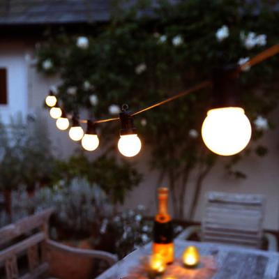 China Garden Festoon Milk White Shatterproof Lights Outdoor Decoration for Garden Wedding Party for sale